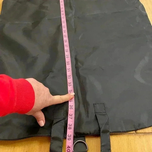 Versace Garment Bag Black Nylon Zipper Jacket  Length - Picture 3 of 6
